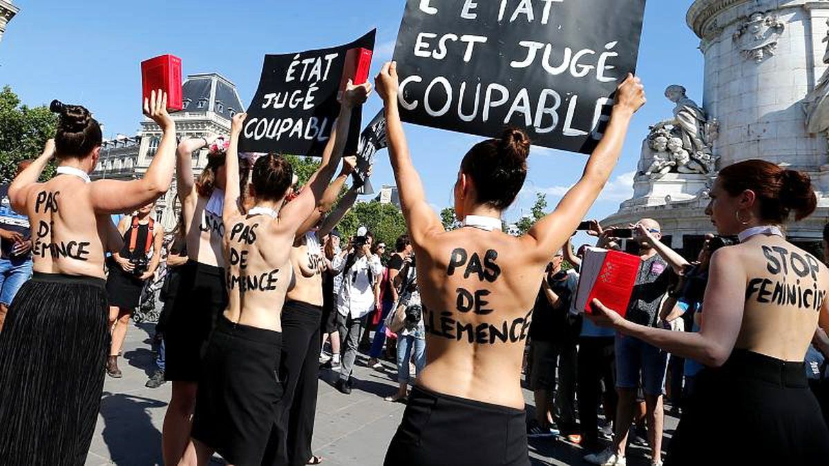 Paris\'te kadın cinayetleri protesto edildi