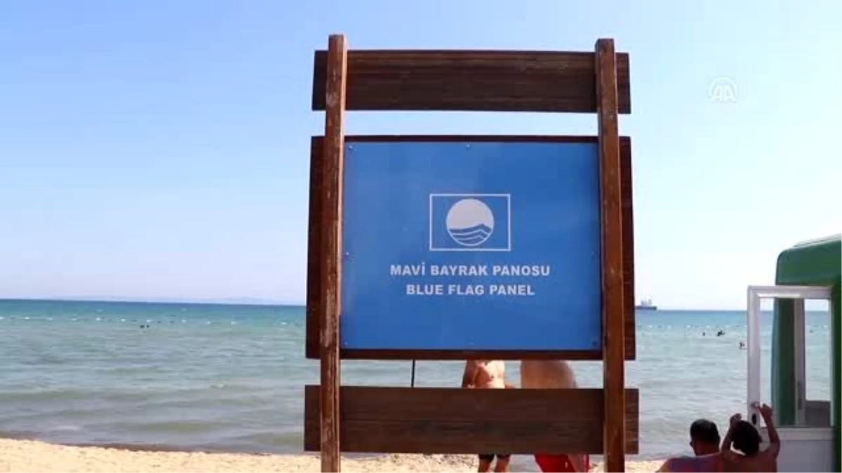 Şarköy\'de "mavi bayraklı" plajlarda yoğunluk - TEKİRDAĞ