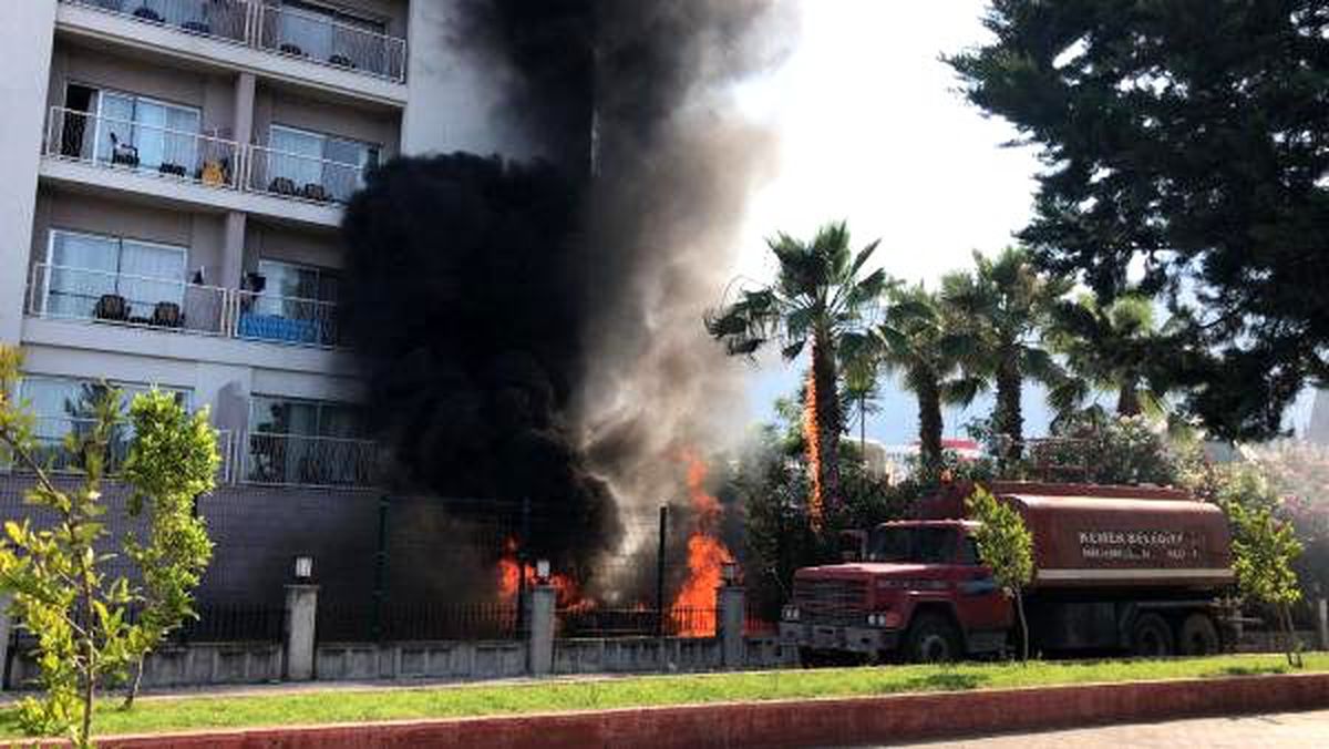 5 yıldızlı otelin jeneratör dairesinde yangın