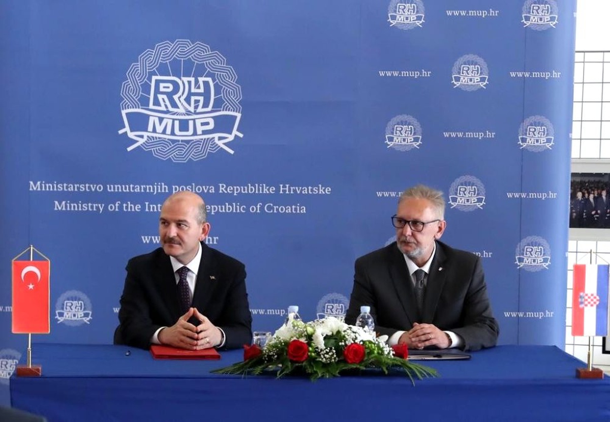 Bakan Soylu, Hırvatistan\'da mevkidaşı Bozinovic ile görüştü