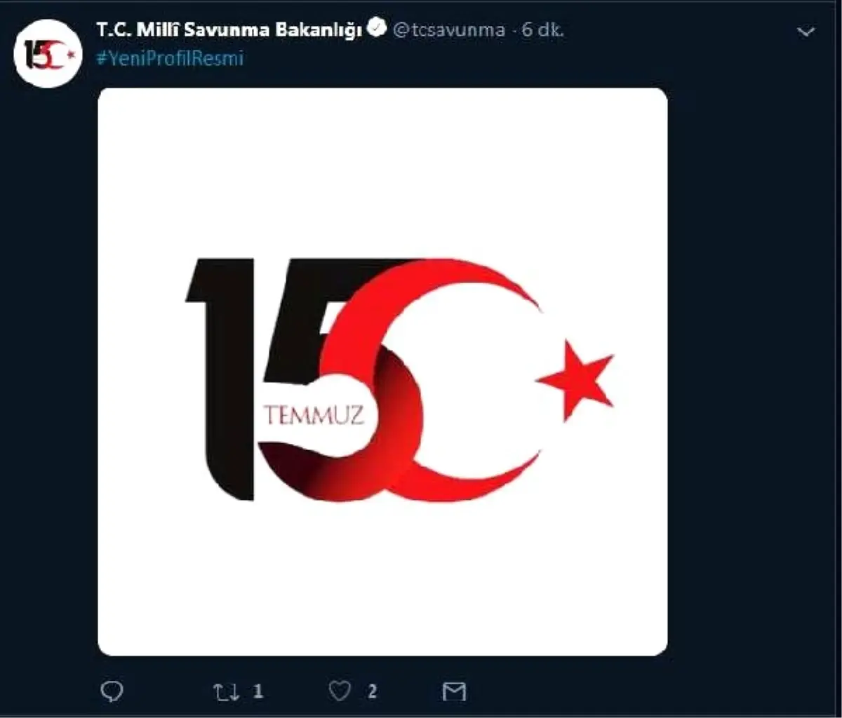 MSB\'nin Twitter\'daki profil resmi değiştirildi