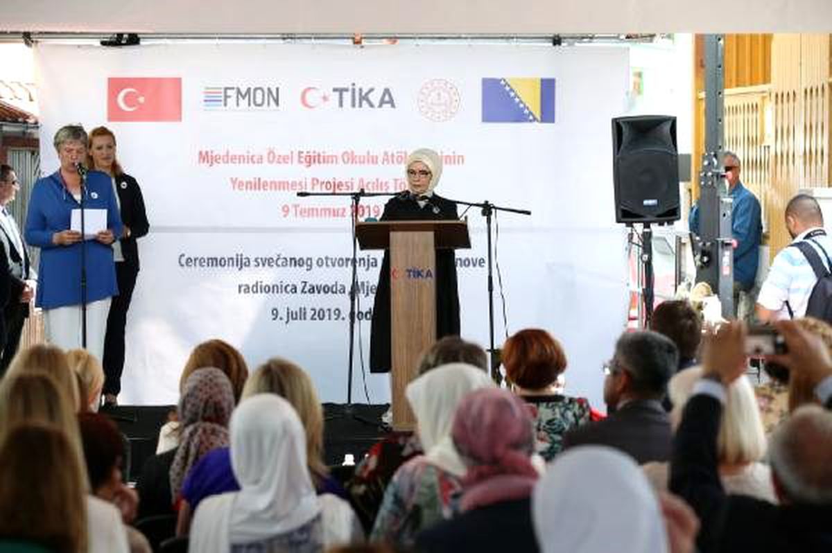 Emine Erdoğan, TİKA Saraybosna Mjedenica Özel Eğitim ve Terbiye Kamu Kurumu\'nun açılışını yaptı