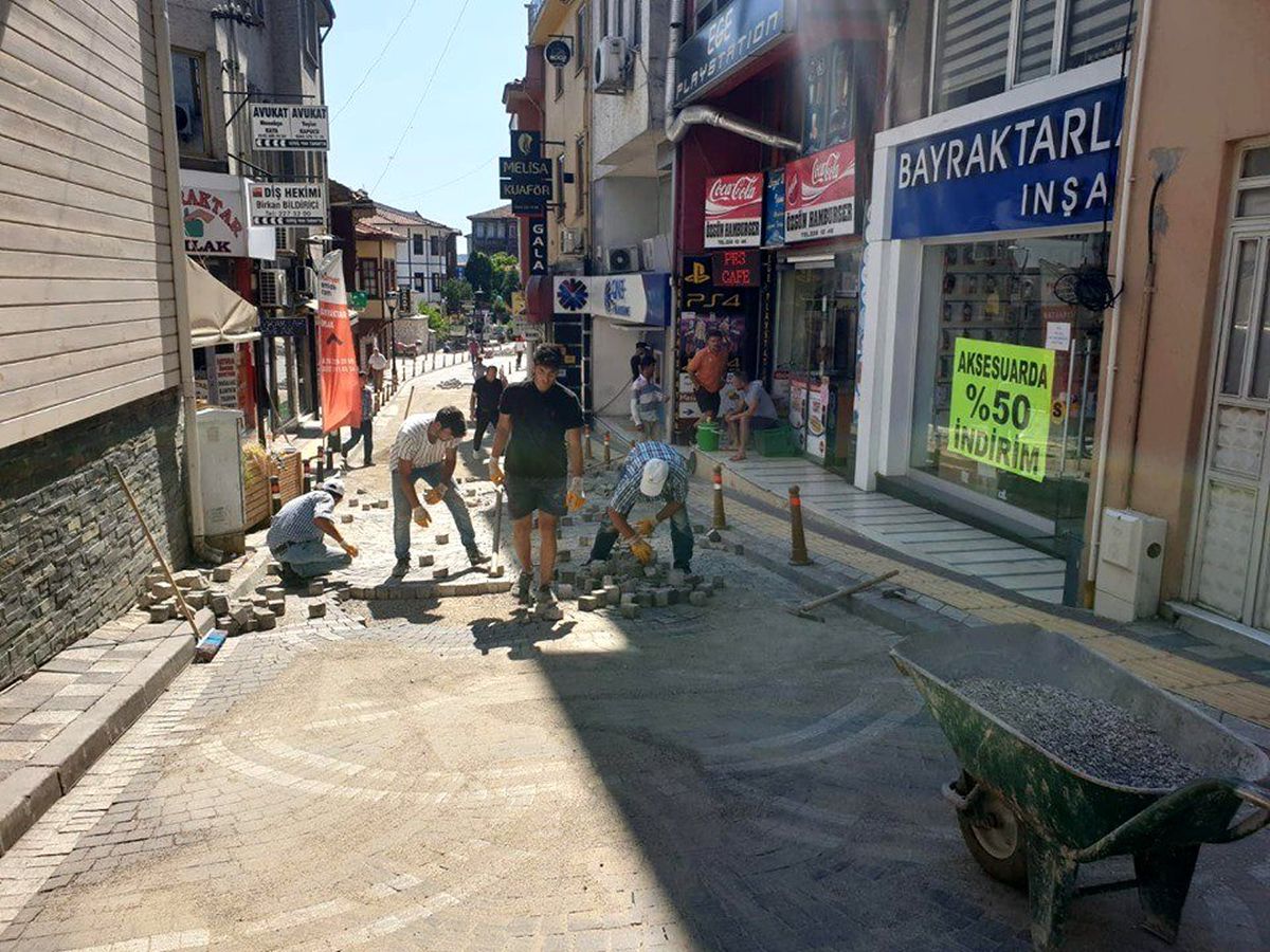 Hamam Sokak\'ta bakım ve onarım çalışması yapıldı