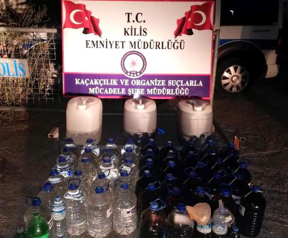 Kilis\'te sahte içki operasyonu: 1 gözaltı
