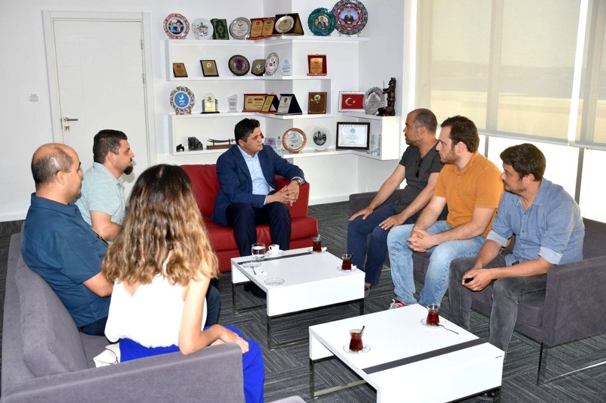 Tisna arkeoloji heyetinden Başkan Serkan Acar\'a ziyaret