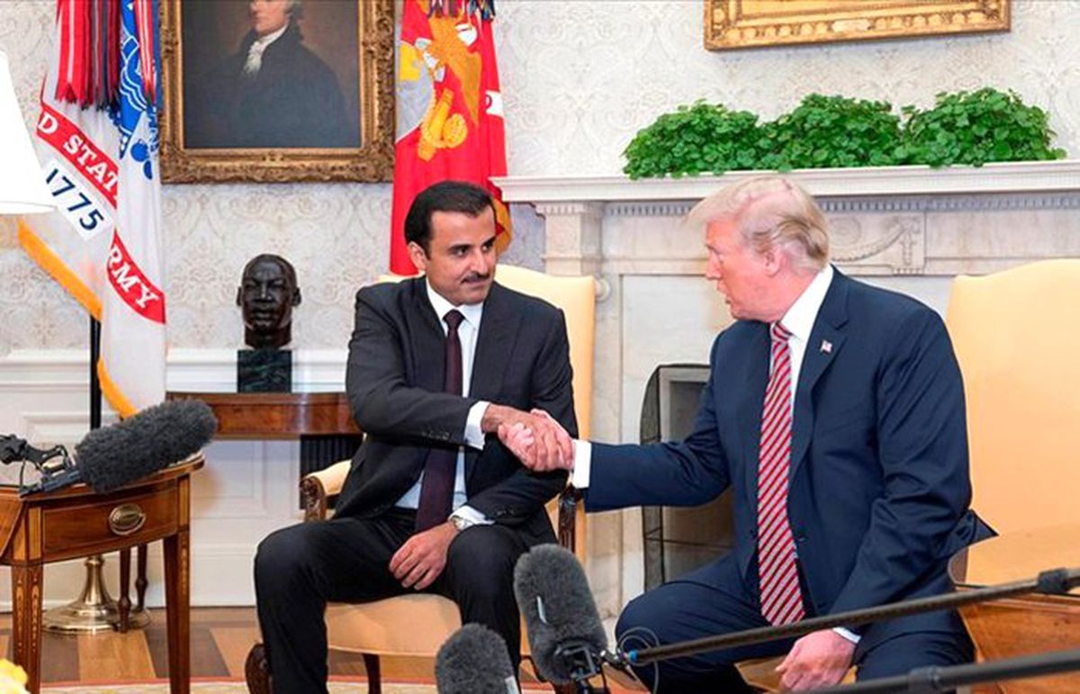 Trump ile Katar Emiri Şeyh Temim\'den iş birliği mesajları