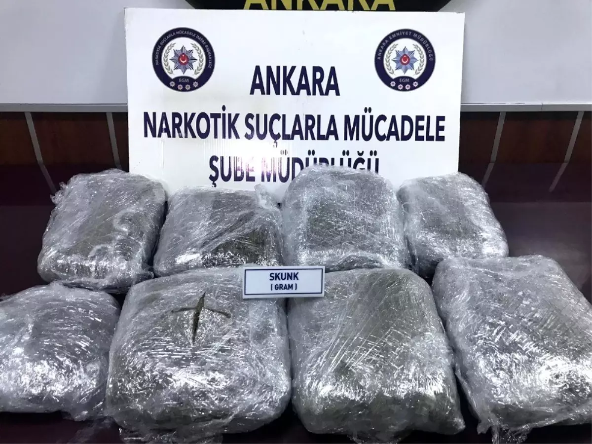 Ankara Narko ekipleri uyuşturucu maddeler ele geçirdi