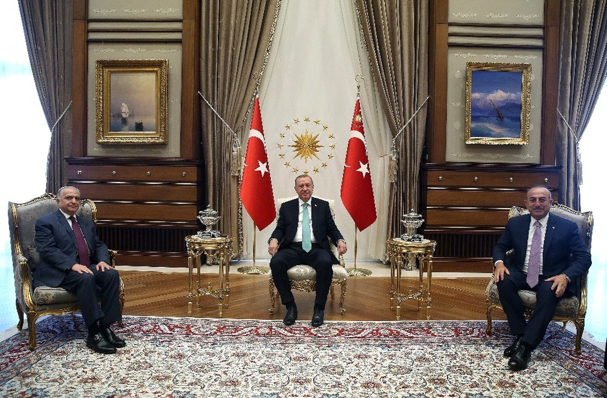 Cumhurbaşkanı Erdoğan Irak Dışişleri Bakanı ve Savunma Bakanını kabul etti