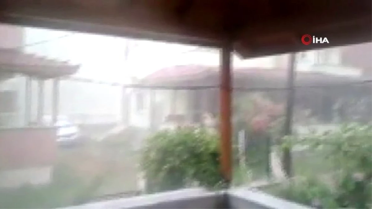 Edirne\'de dolu yağışı hayatı olumsuz etkiledi