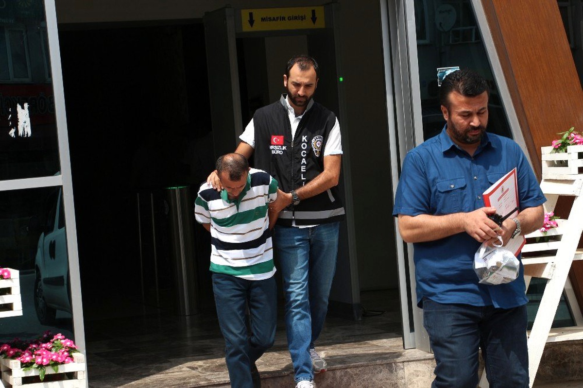 İnşaatlardaki kombilere dadanan hırsız yakalandı