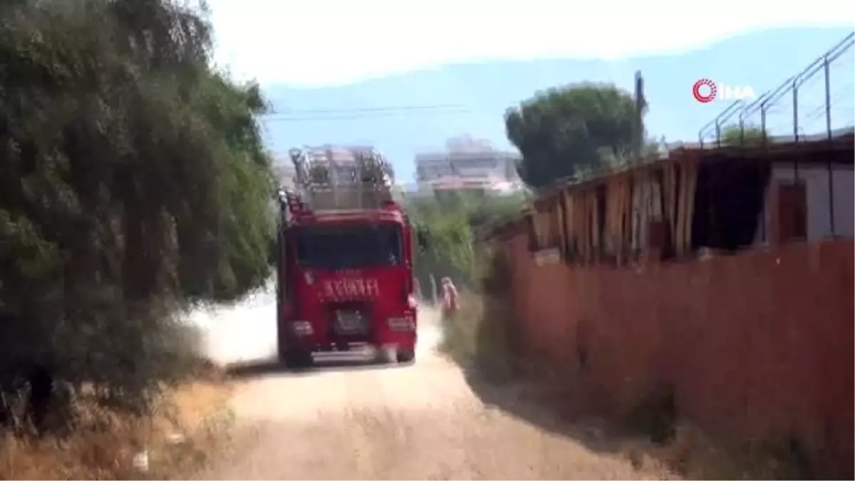 Manisa ot yangını palet fabrikasını küle çevirdi