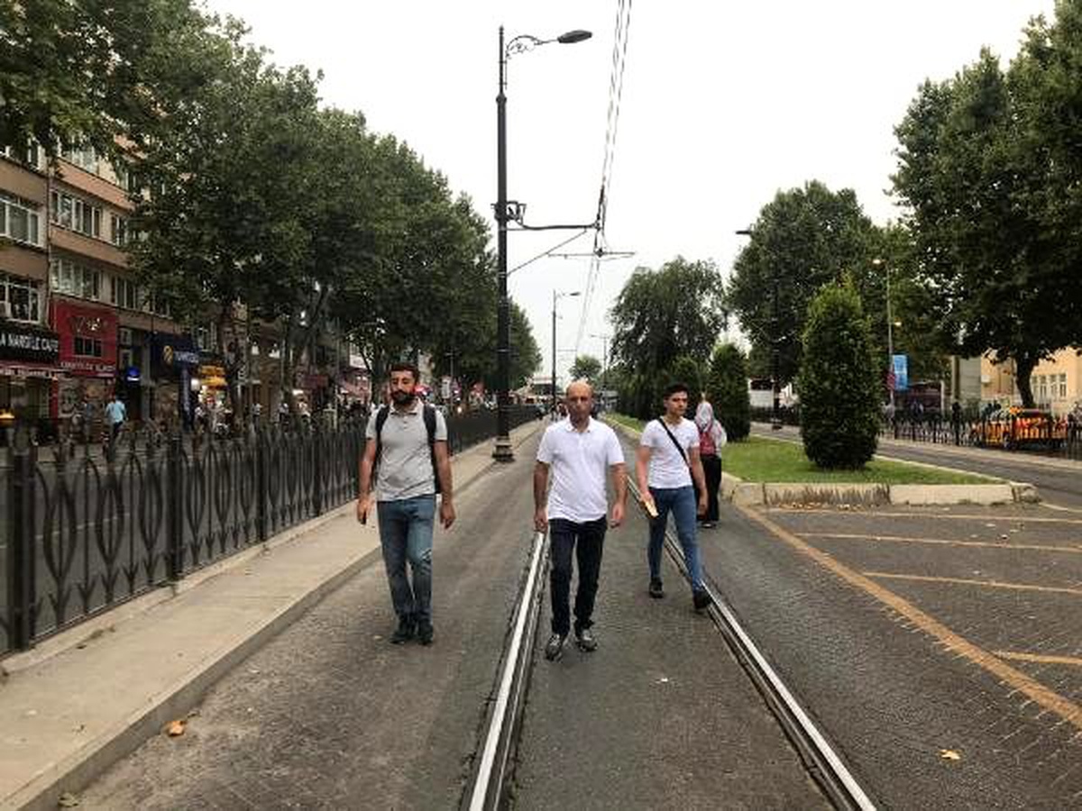 Tramvay arıza yaptı seferler aksadı (1)