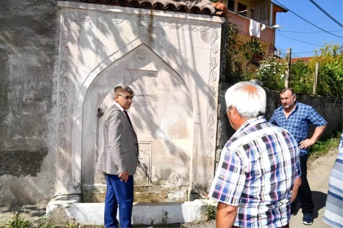 Vali Gürel, Osmanlı Döneminden kalma çeşmeleri inceledi