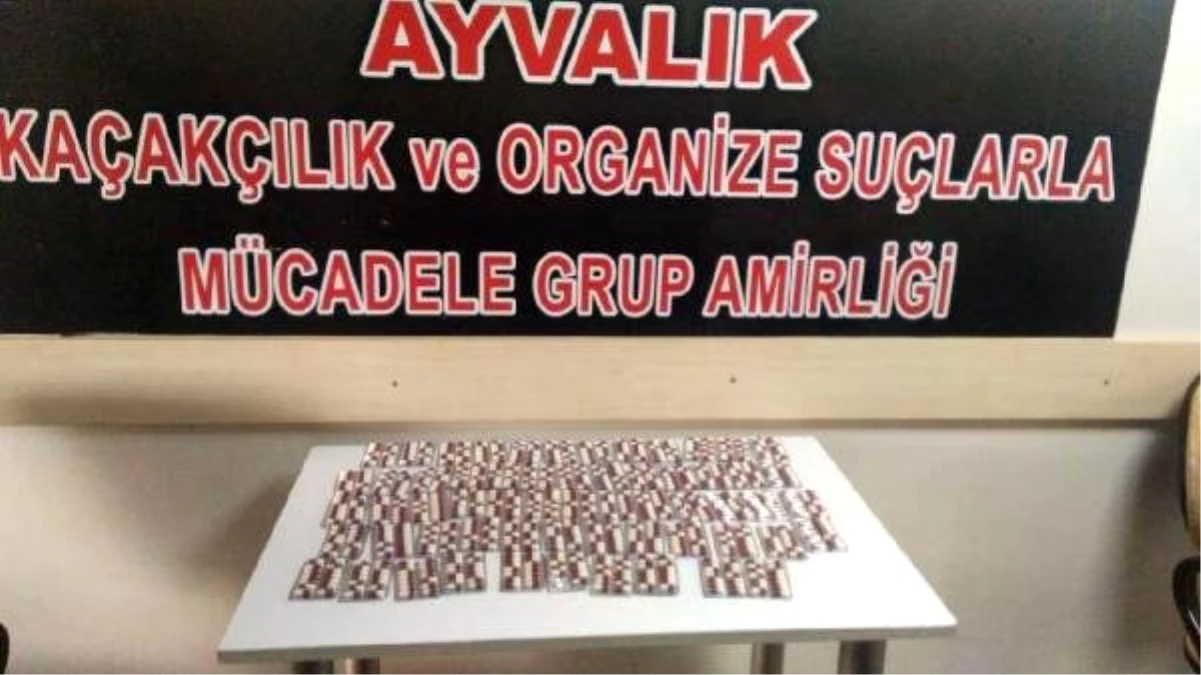 Ayvalık\'ta 836 uyuşturucu hap ele geçirildi