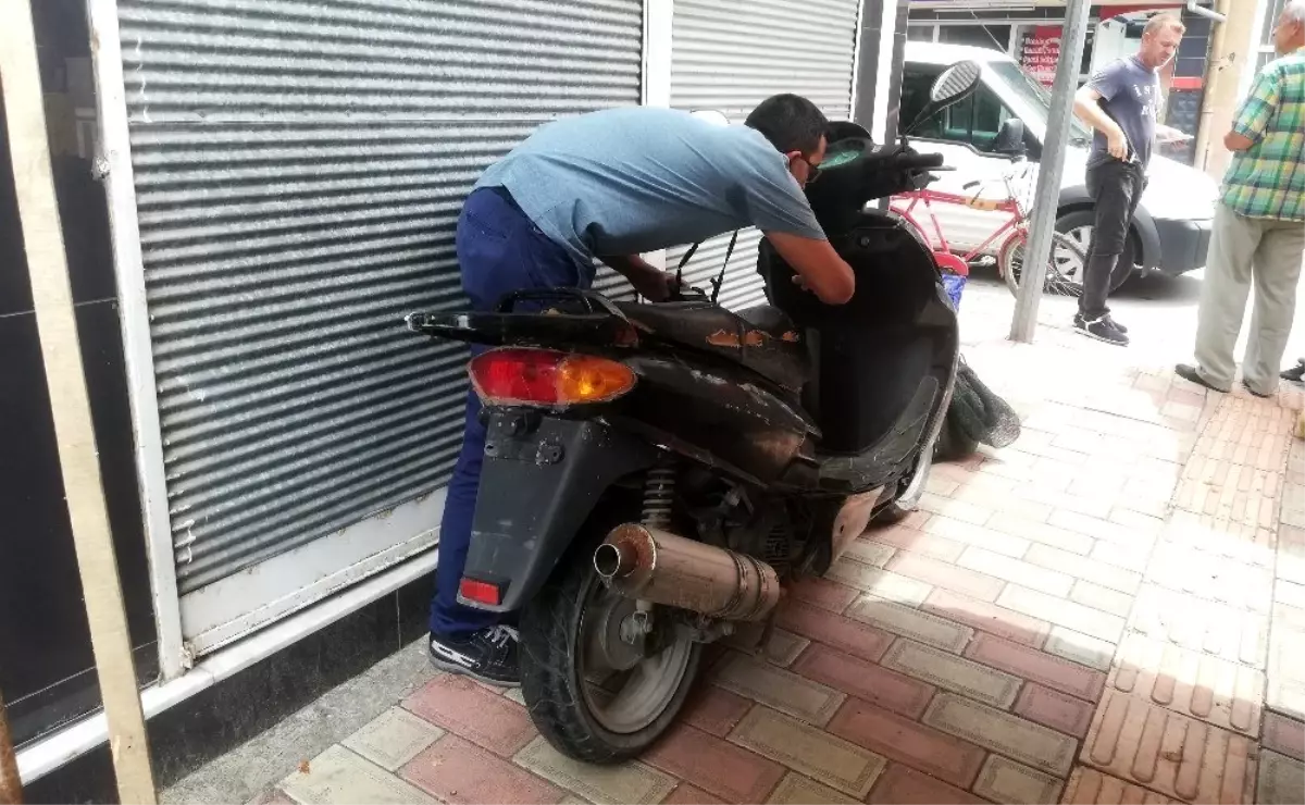 Çalınan motosikletini 150 metre ileride buldu