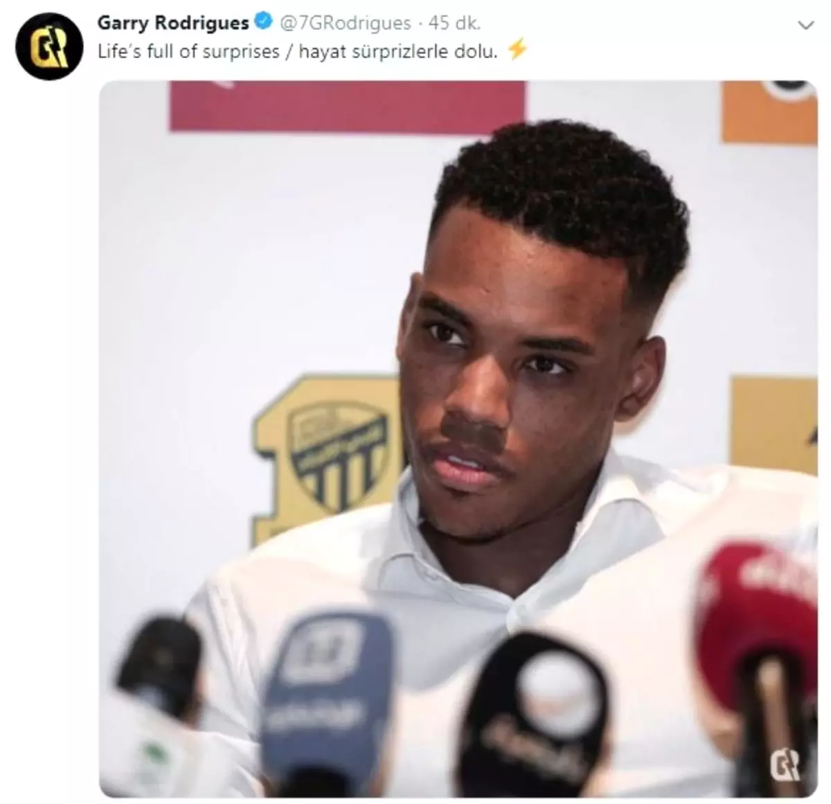 Garry Rodrigues\'ten heyecanlandıran paylaşım