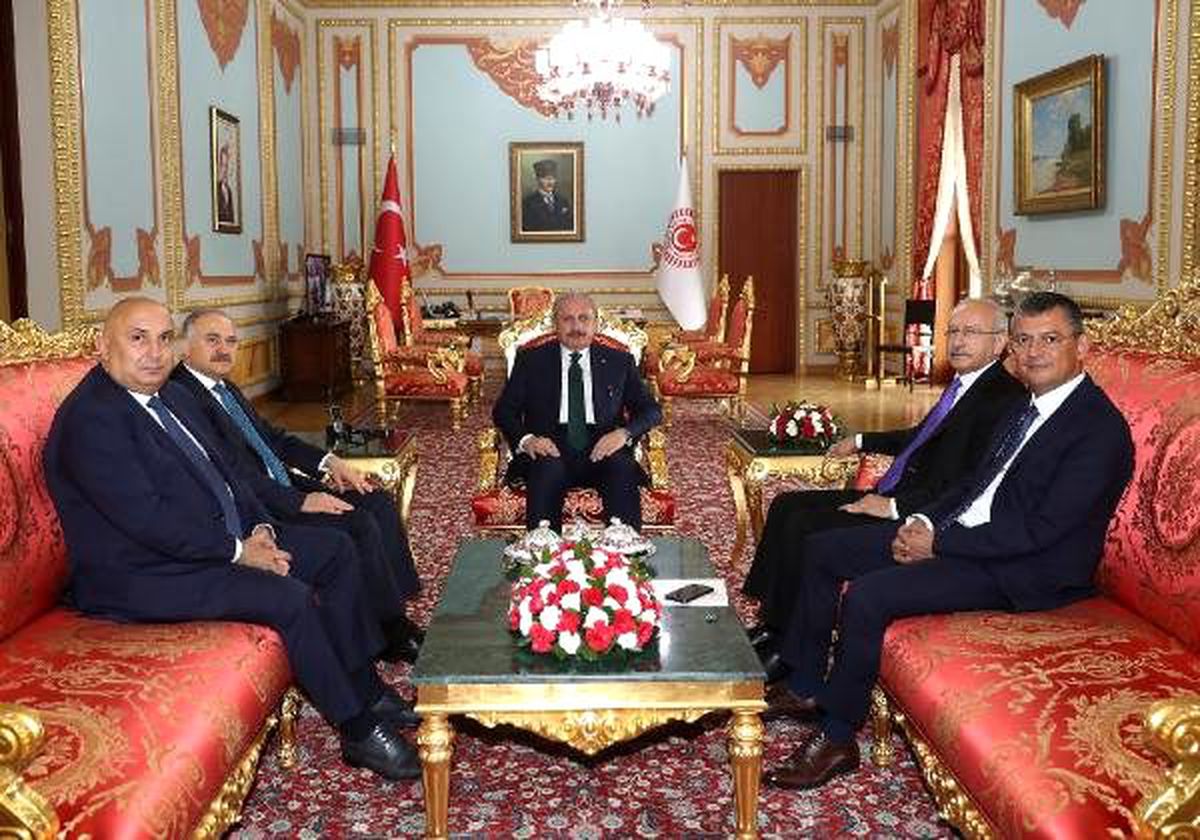 Kılıçdaroğlu\'ndan Meclis Başkanı Şentop\'a ziyaret