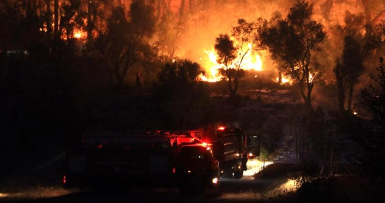 Muğla\'daki orman yangını 250 hektarlık alana yayıldı, iki köy boşaltıldı