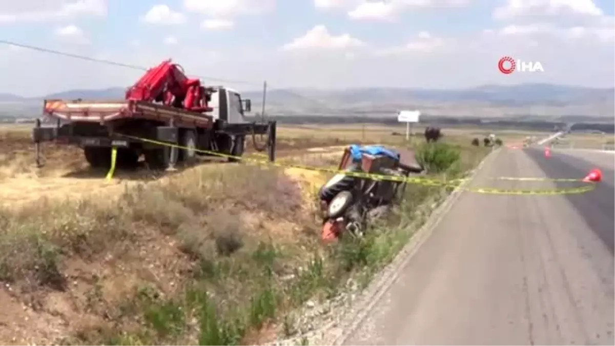 Sandıklı\'da traktör devrildi sürücüsü ağır yaralandı