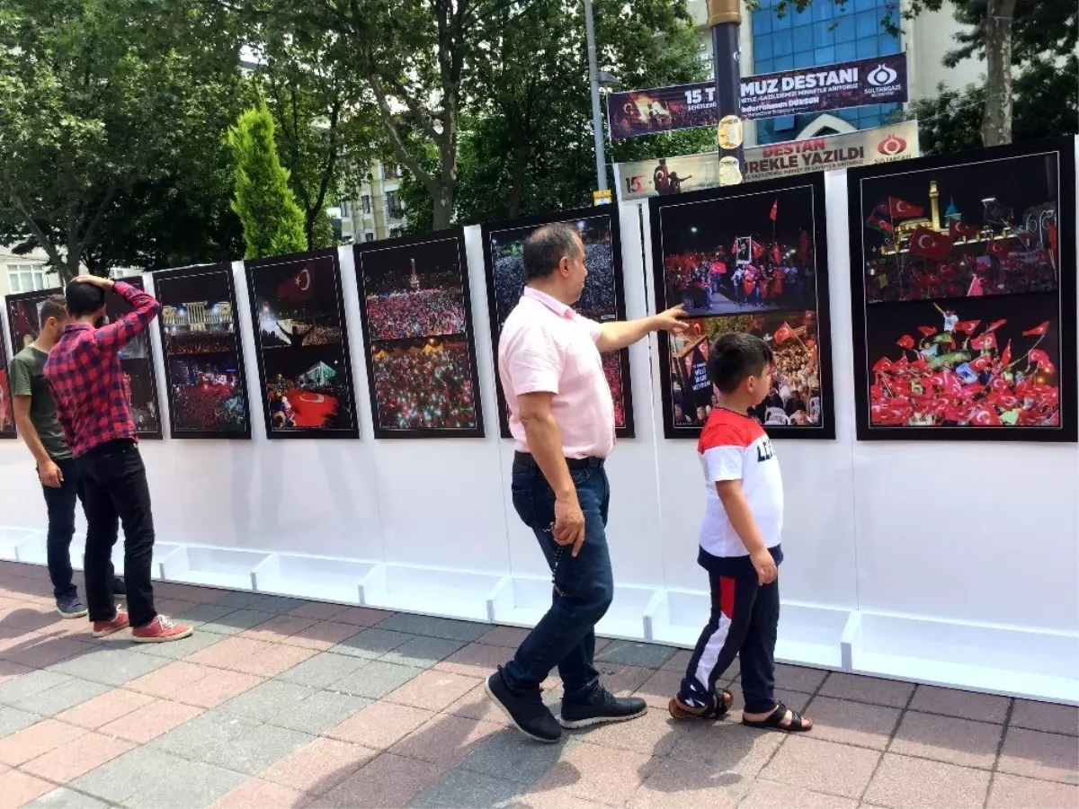 15 Temmuz\'u anlatan fotoğraflar 3\'üncü yıldönümünde Sultangazi\'de sergileniyor