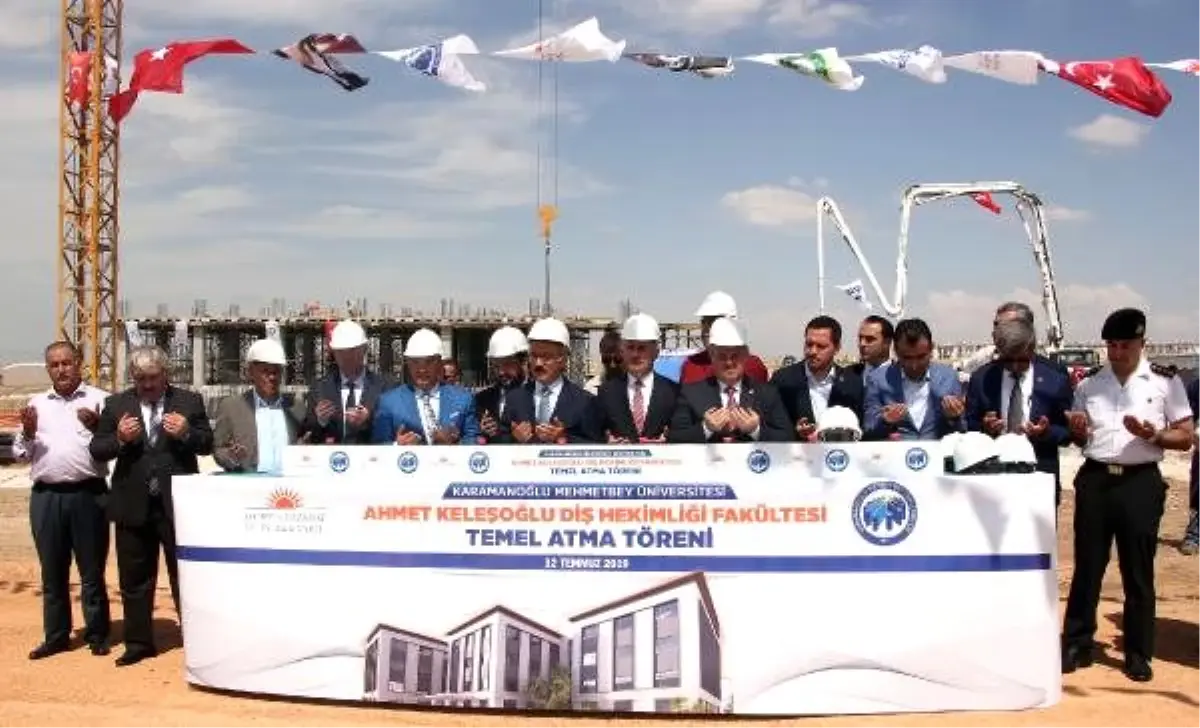 İnşaatı süren fakülte için temel atma töreni