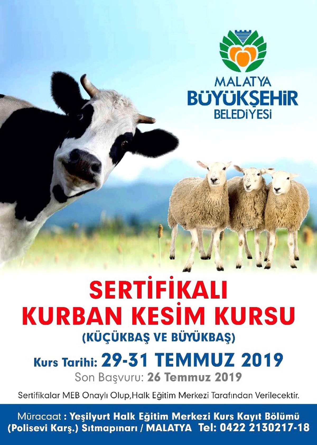 Malatya\'da kurban kesim kursu