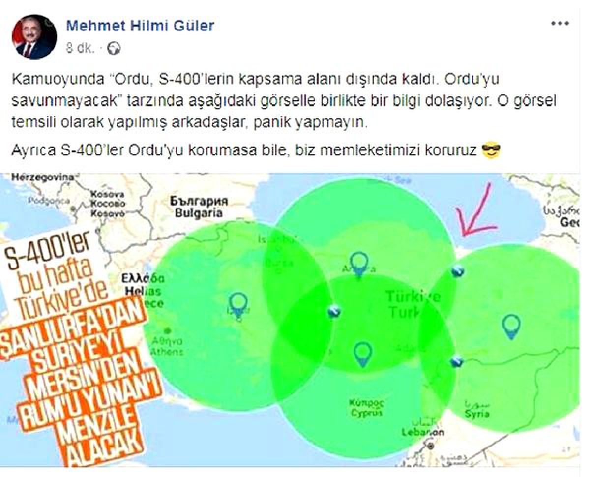 Ordu Belediye Başkanı Güler\'den \'S-400\' açıklaması