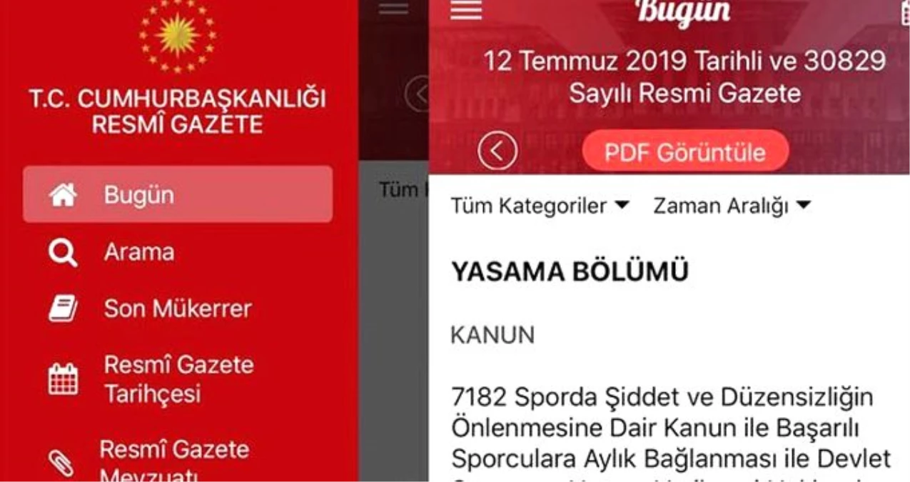 Resmi Gazete\'den mobil uygulama!