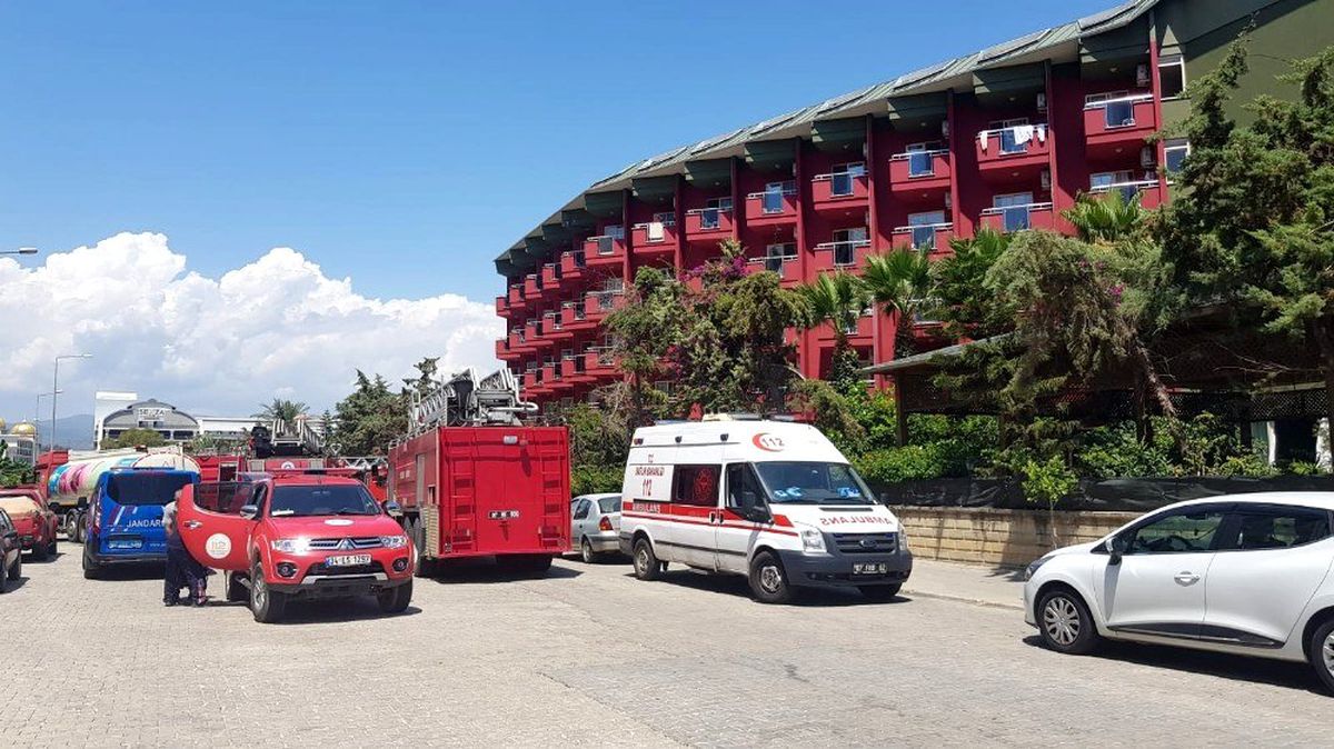 Alanya\'da otel yangını korkuttu
