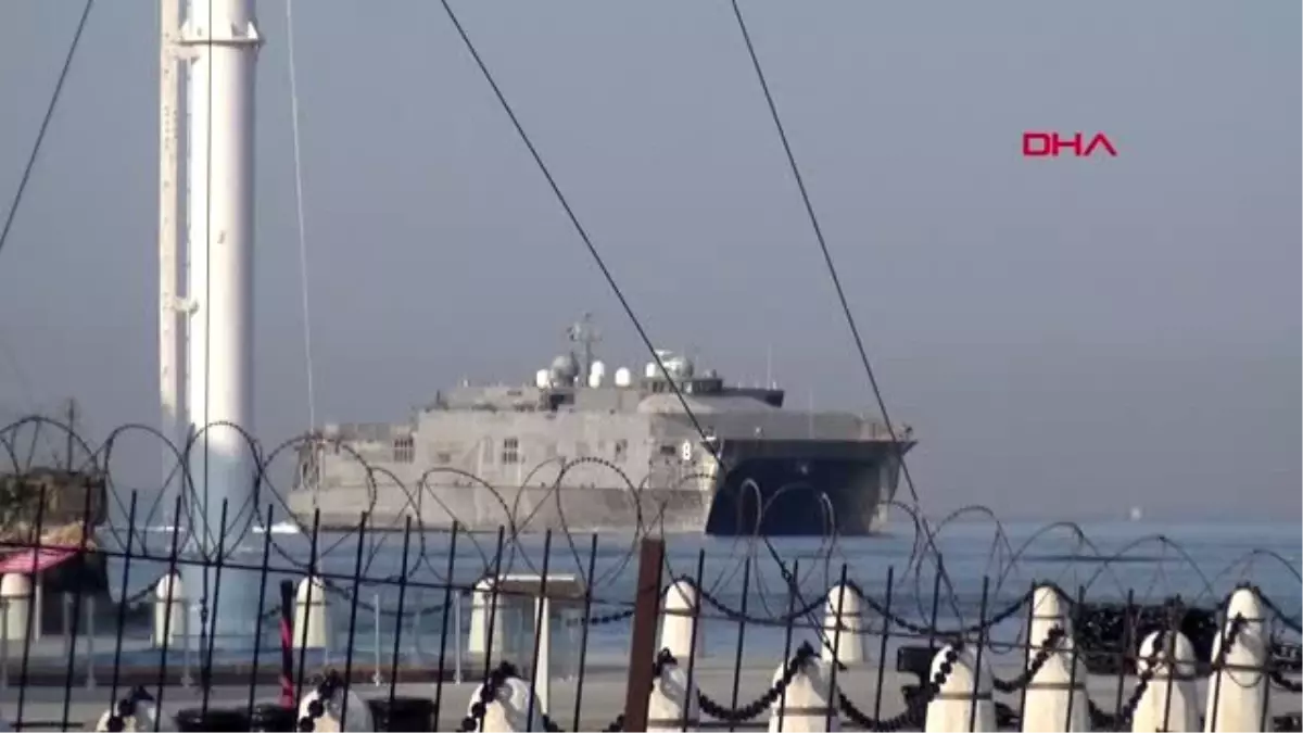 ÇANAKKALE ABD Donanması\'na ait \'USNS Yuma\', Çanakkale Boğazı\'ndan geçti