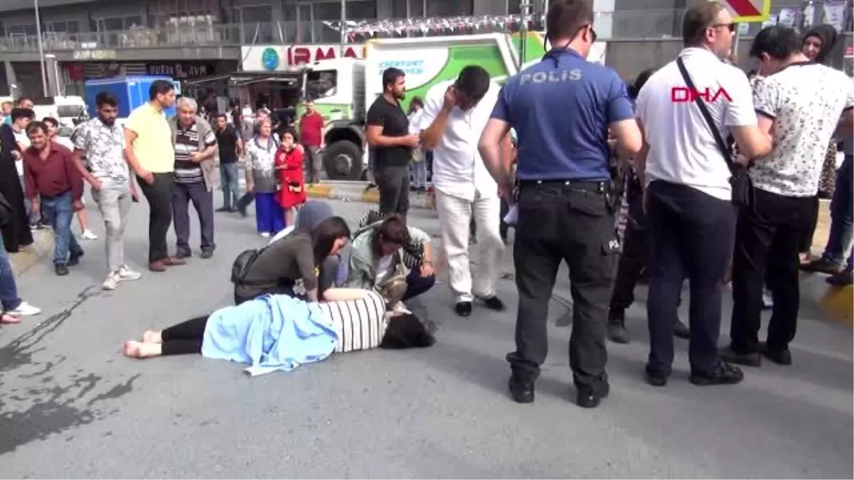 ESENYURT\'TA 7 AYLIK HAMİLE KADINA KAMYONET ÇARPTI