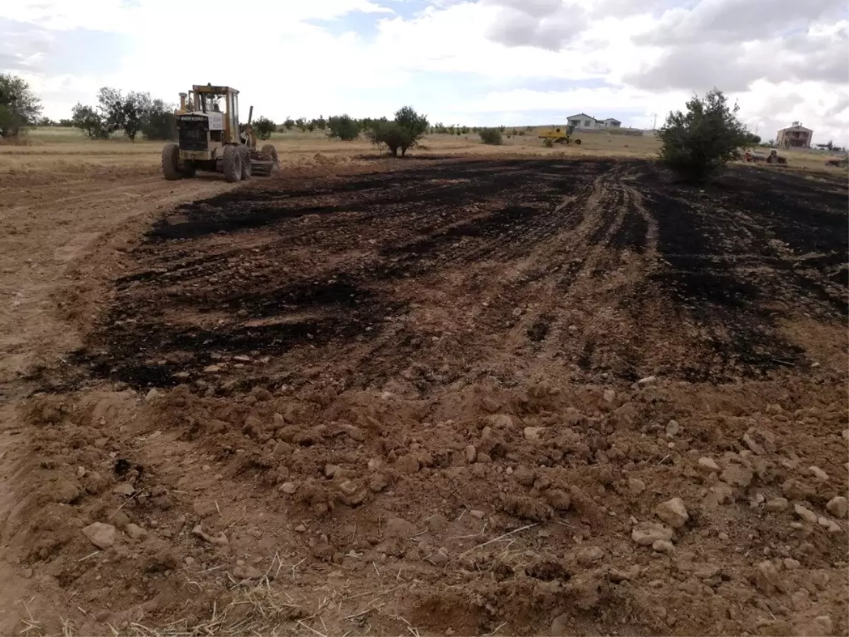 Hasat sırasında çıkan yangın kontrol altına alındı