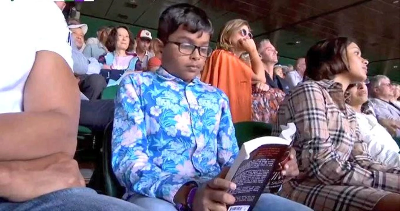 Nadal-Federer maçında kitap okuyan çocuk sosyal medyada gündem oldu