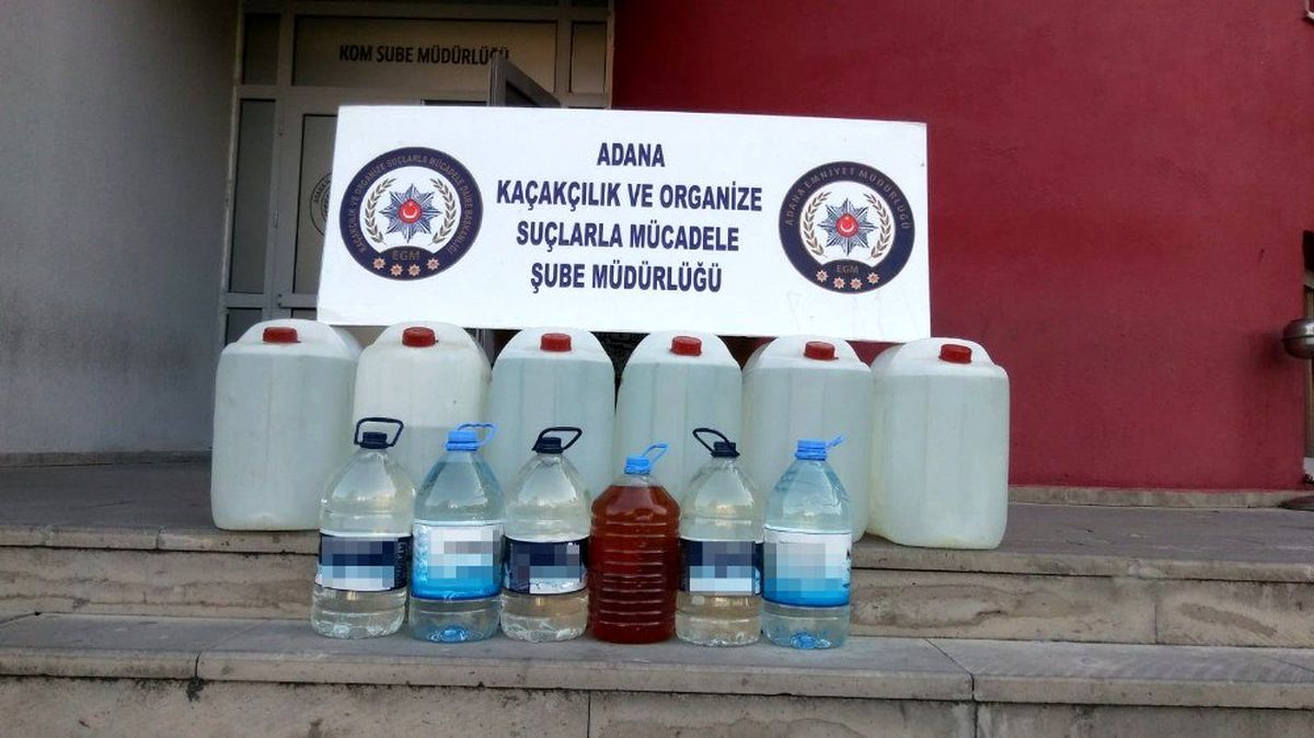 Adana\'da kaçak içki operasyonu
