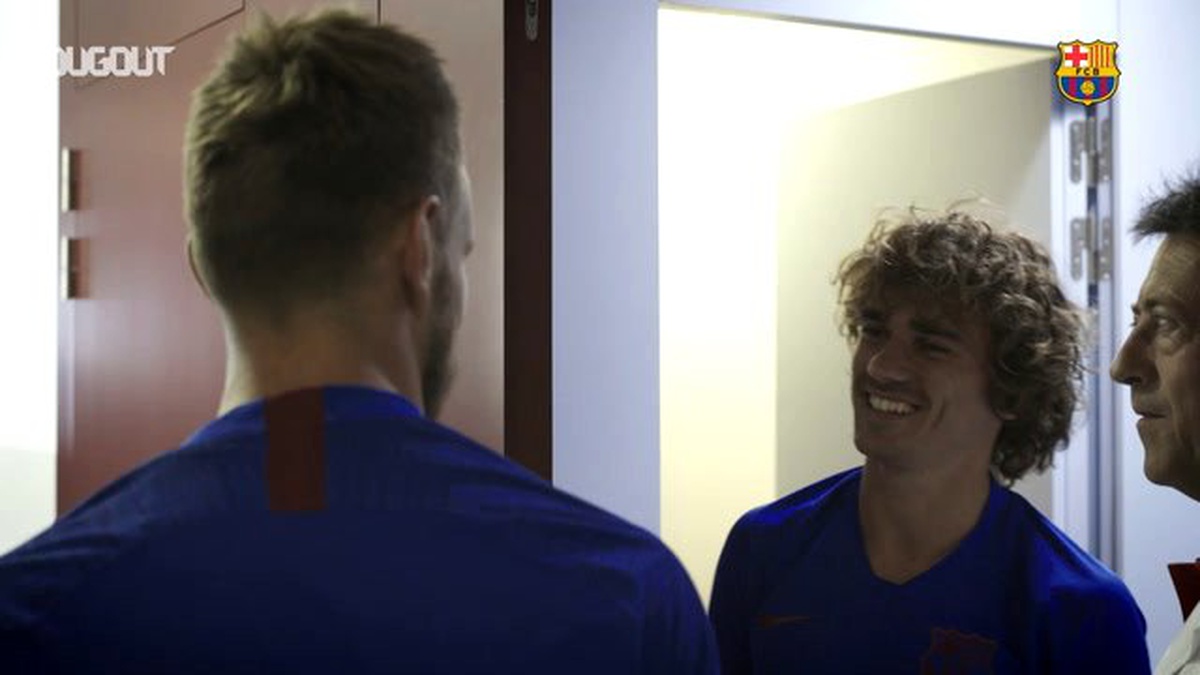 Antoine Griezmann yeni takım arkadaşları ile buluştu