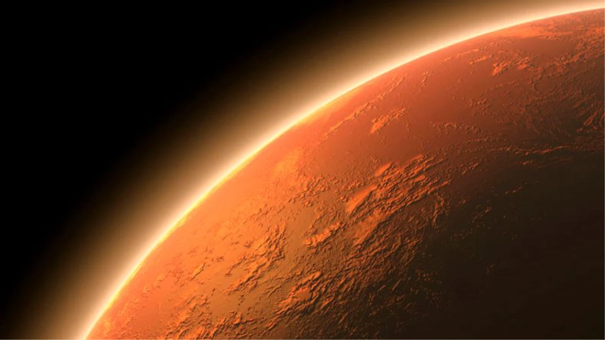 Mars\'ın Kutup Bölgesinde Meydana Gelen Kum Fırtınası Görüntülendi