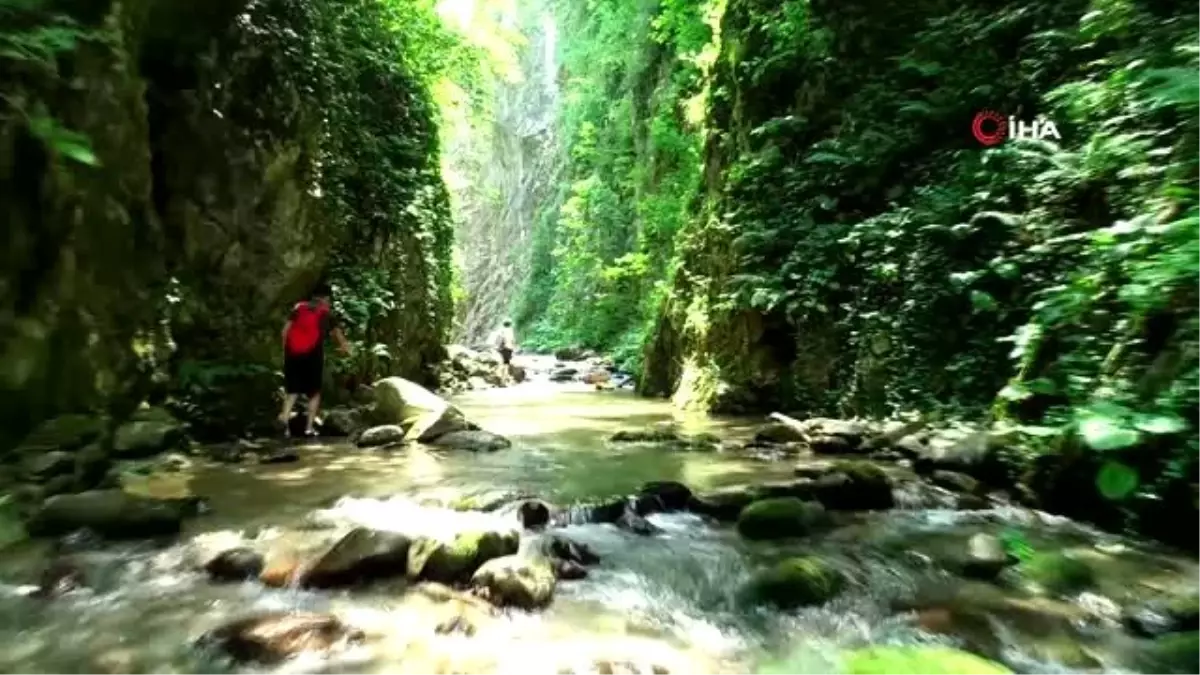 Şelaleleri, göletler ve doğal güzellikleriyle kendine hayran bırakan "Serindere Kanyonu"...