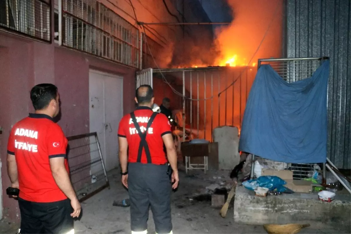 Stadyumda korkutan yangın