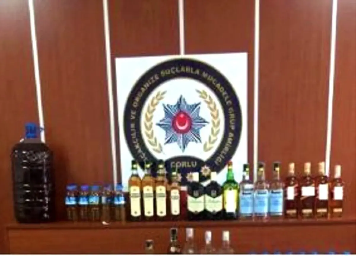 Tekirdağ\'da kaçak içki operasyonu