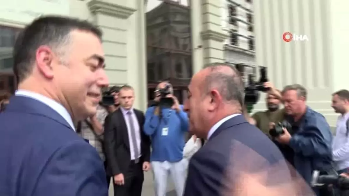 Bakan Çavuşoğlu, Kuzey Makedonya Dışişleri Bakanı ile Görüştü