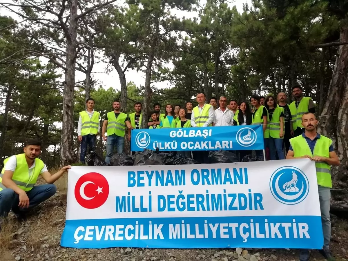 Beynam Ormanı\'nda çevre temizliği yapıldı