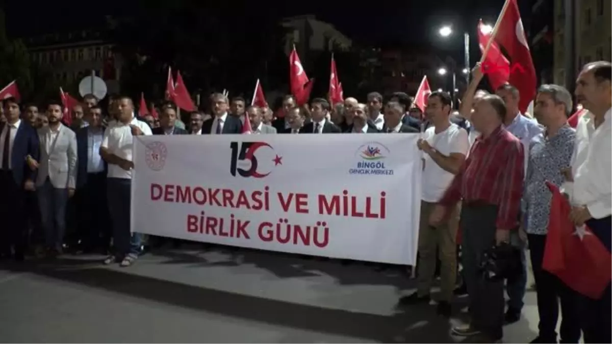 Bingöl\'de 15 Temmuz Demokrasi ve Milli Birlik Günü buluşması