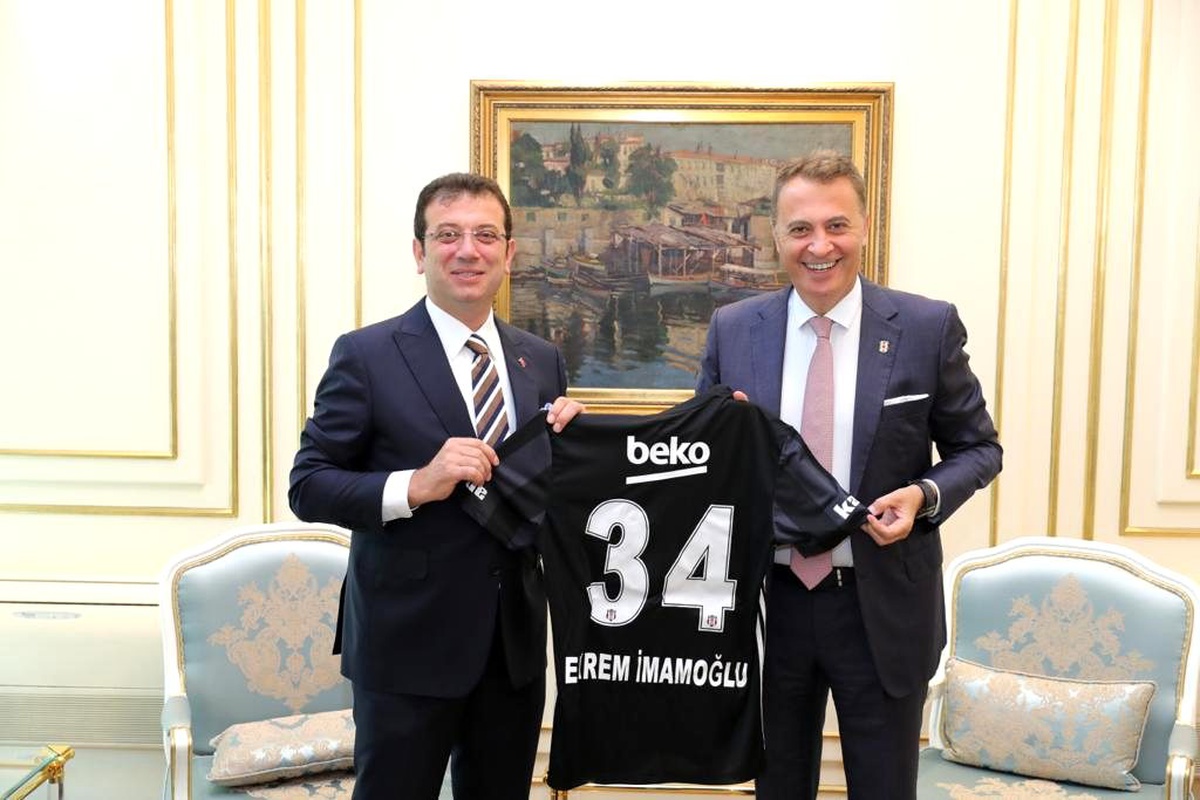 BJK yönetiminden İmamoğlu\'na tebrik ziyareti