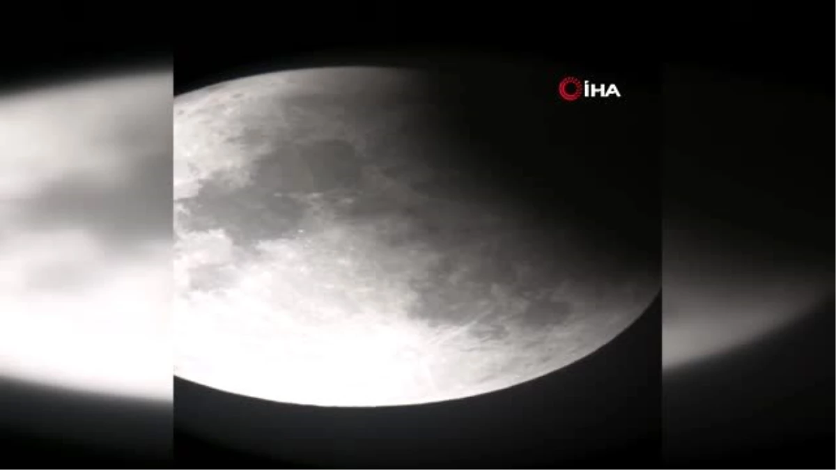 Bozcaada\'da parçalı ay tutulması eşsiz görüntülere sahne oldu
