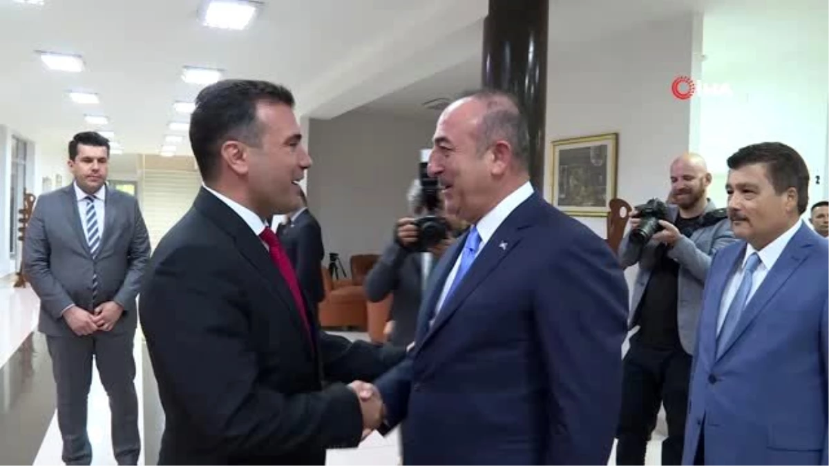 Çavuşoğlu, Kuzey Makedonya Başbakanı Zaev Tarafından Kabul Edildi