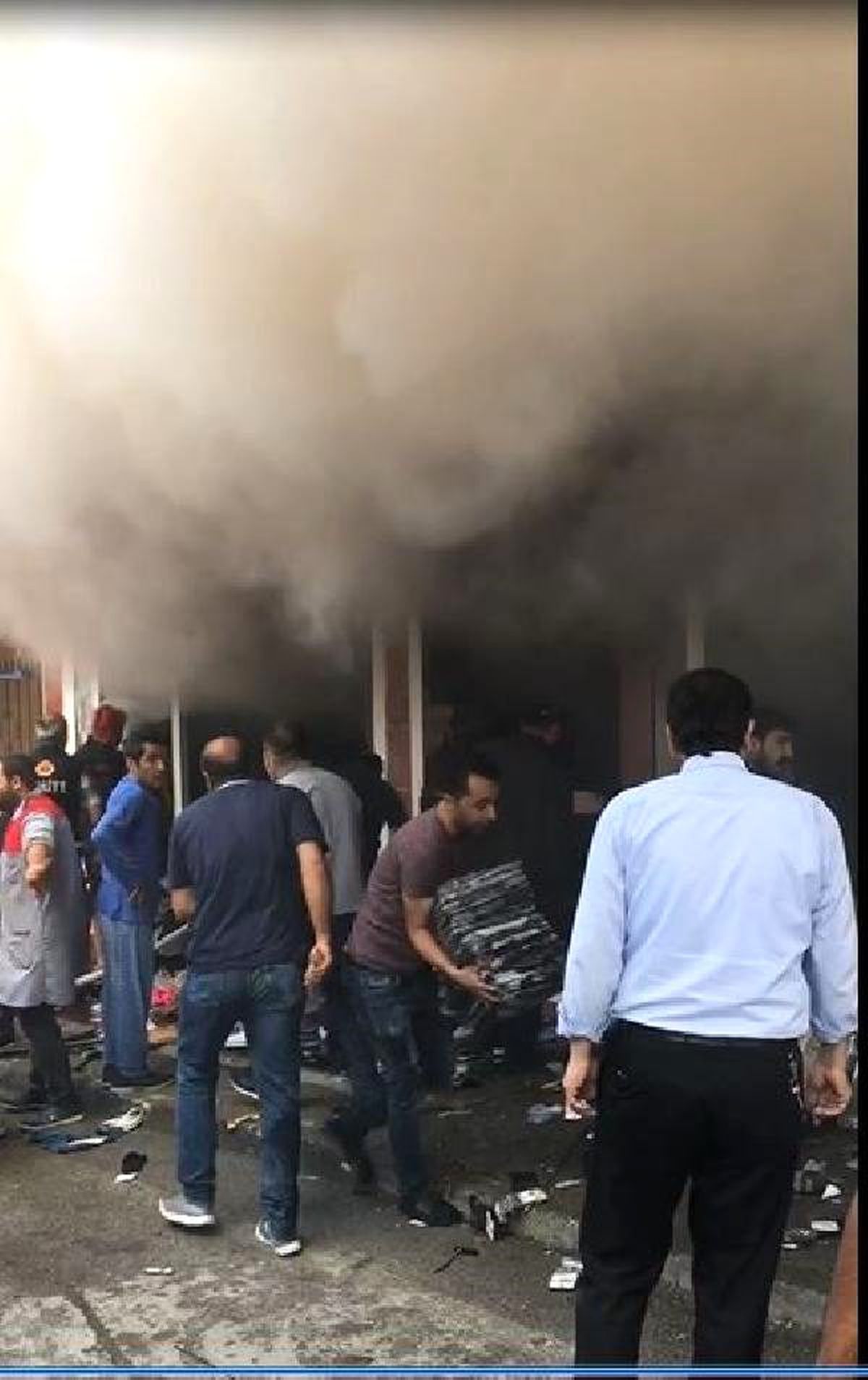 Çorum\'da tekstil mağazasında yangın
