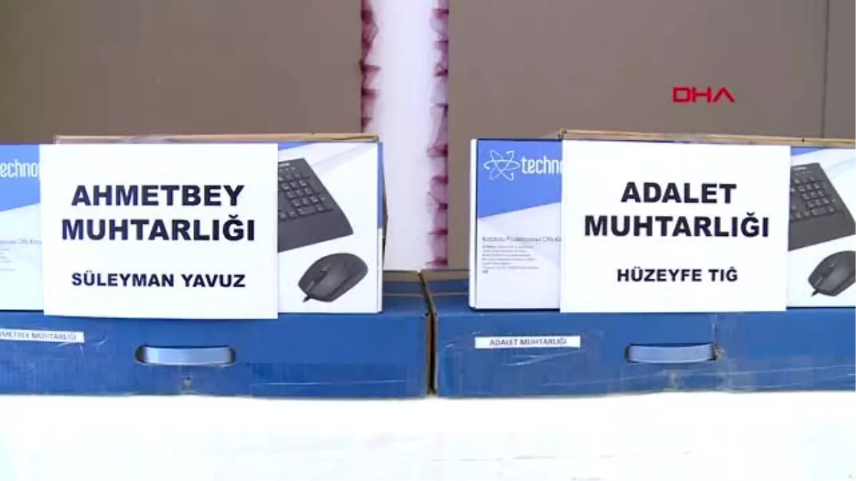 Osmangazi Belediyesi\'nden muhtarlara bilgisayar