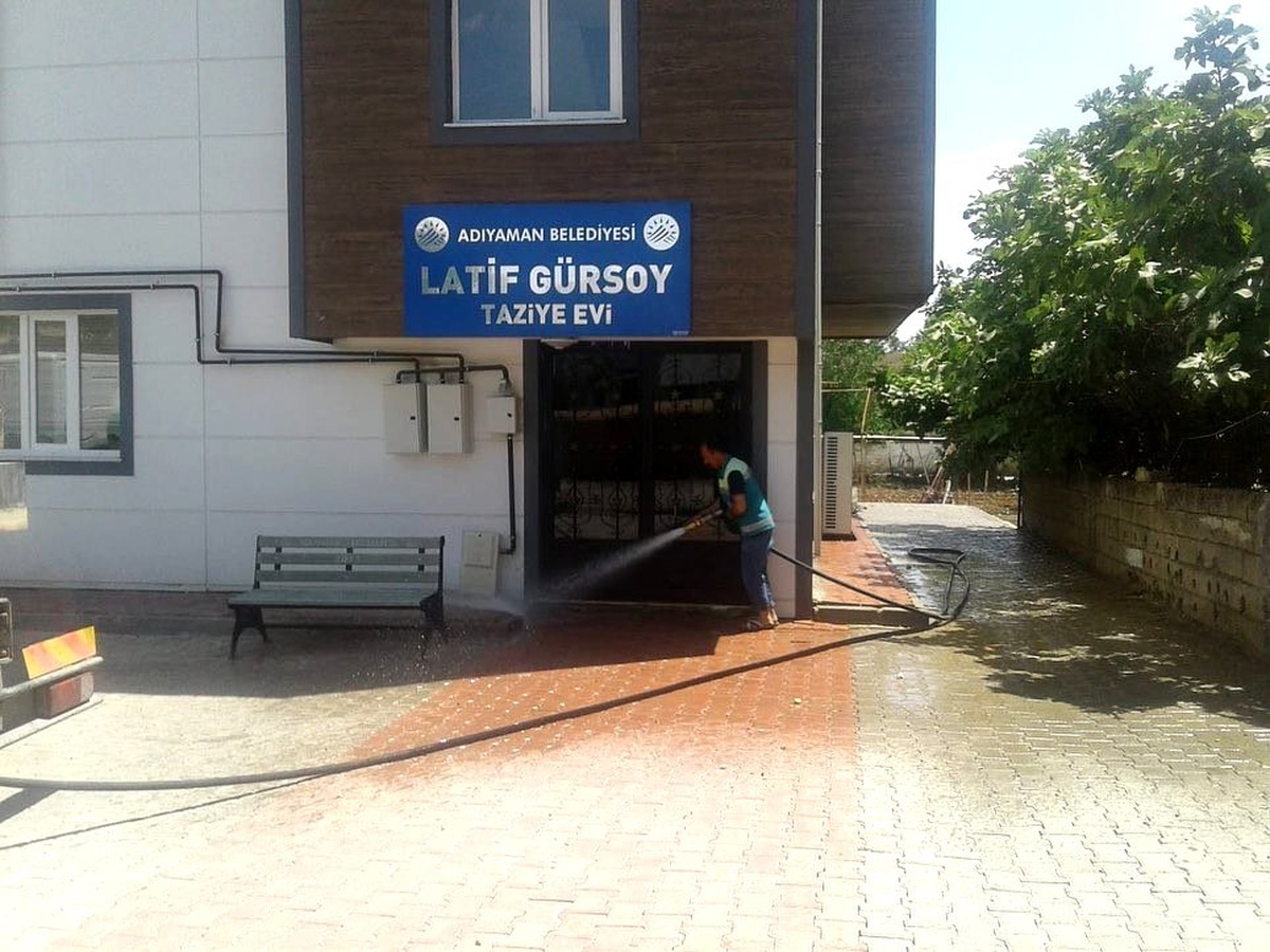 Taziye evlerinde çevre temizliği
