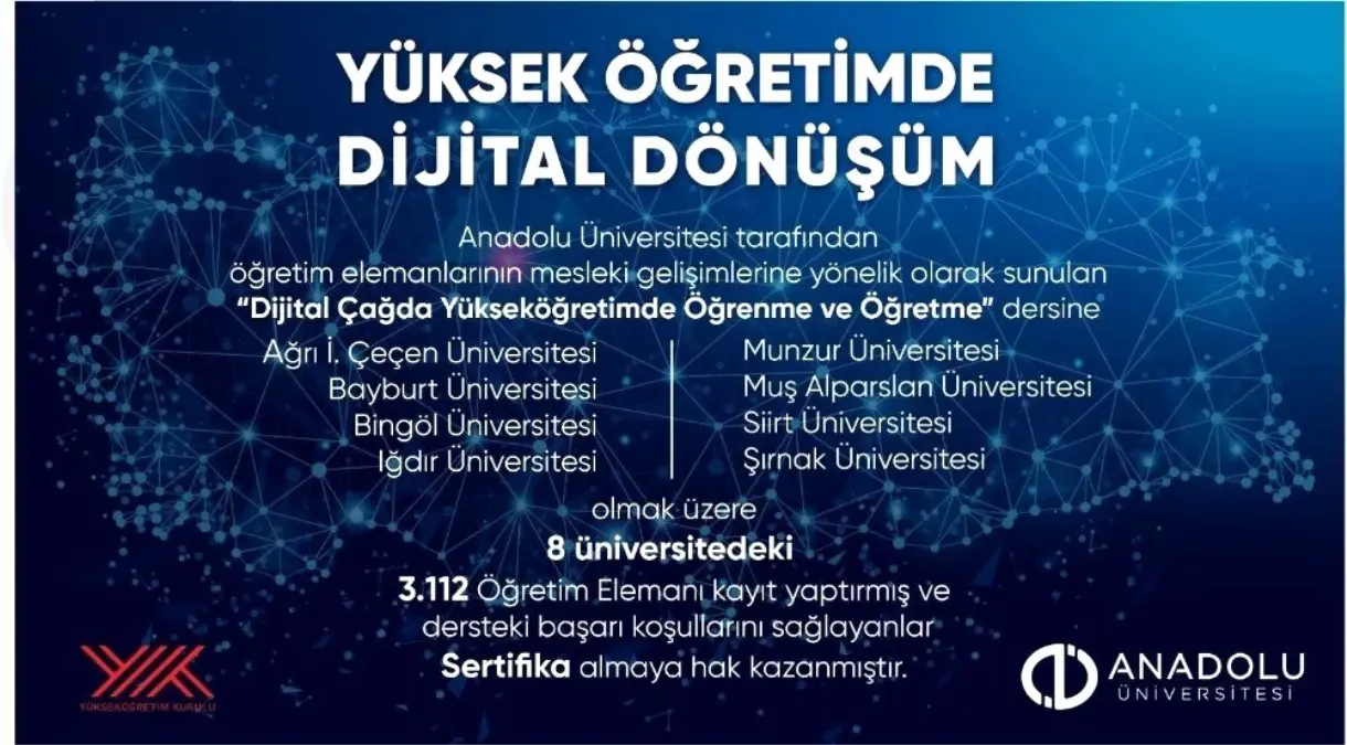 Anadolu Üniversitesi\'nden yükseköğretimde dijital dönüşüme büyük destek