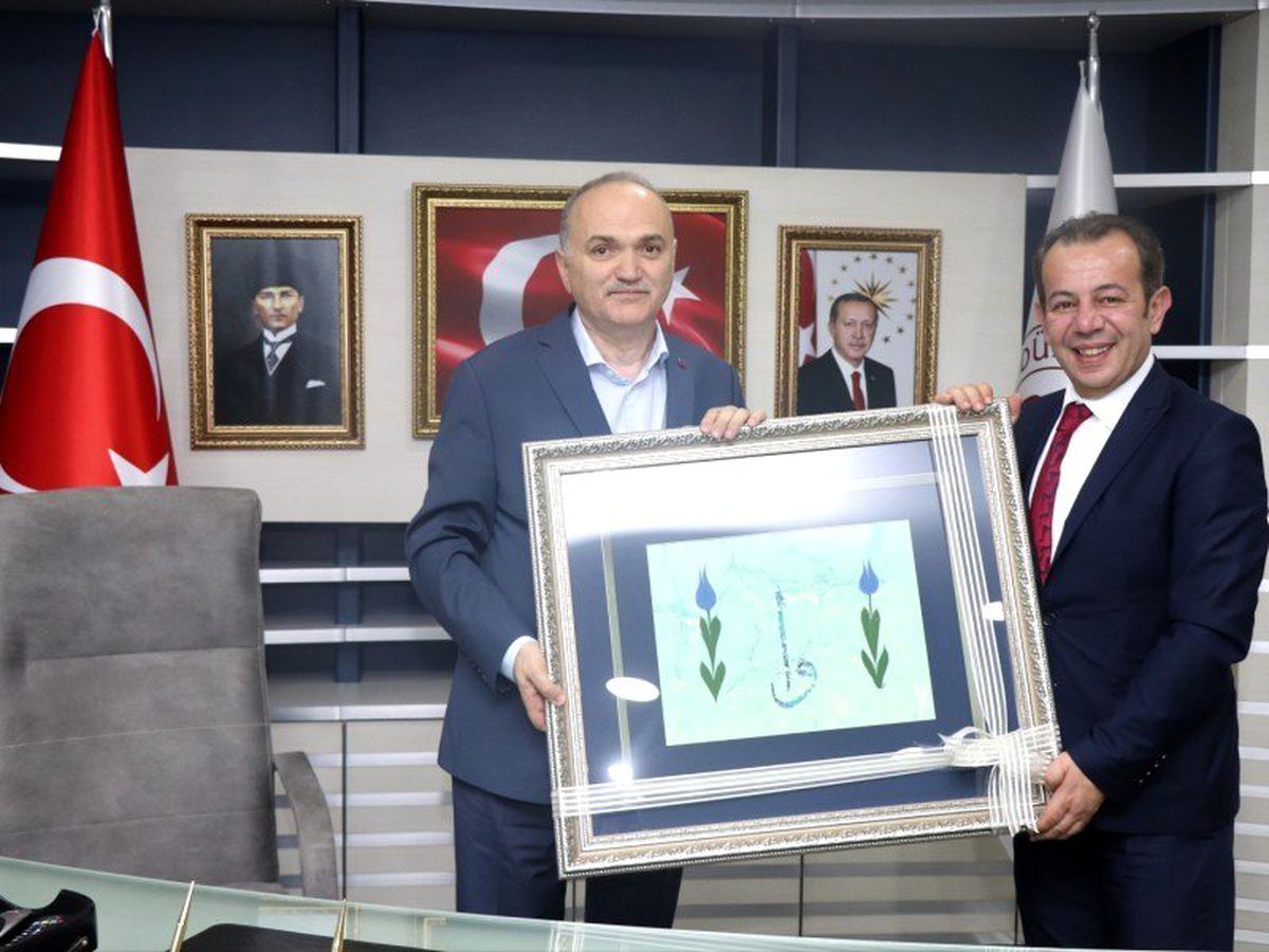 Başkan Özcan\'dan Başkan Özlü\'ye ziyaret